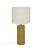 Lampe à poser Vinus vert kaki - H.69 cm
