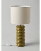 Lampe à poser Vinus vert kaki - H.69 cm