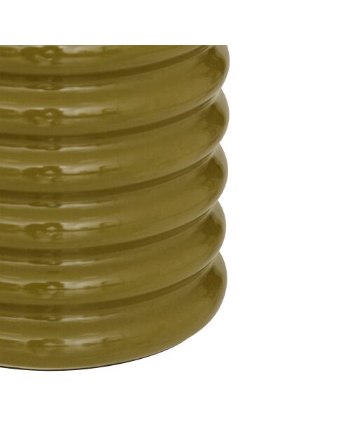 Lampe à poser Vinus vert kaki - H.69 cm