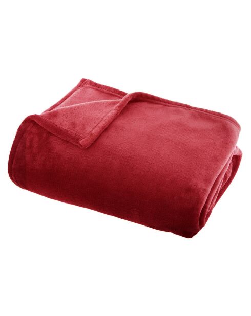 Flanella scozzese a tinta unita rossa - 125x150cm