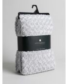 Plaid grigio in pelliccia riccia - 180x230cm