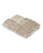 Flanella scozzese in terracotta liscia - 125x150cm