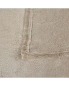 Flanella scozzese in terracotta liscia - 125x150cm