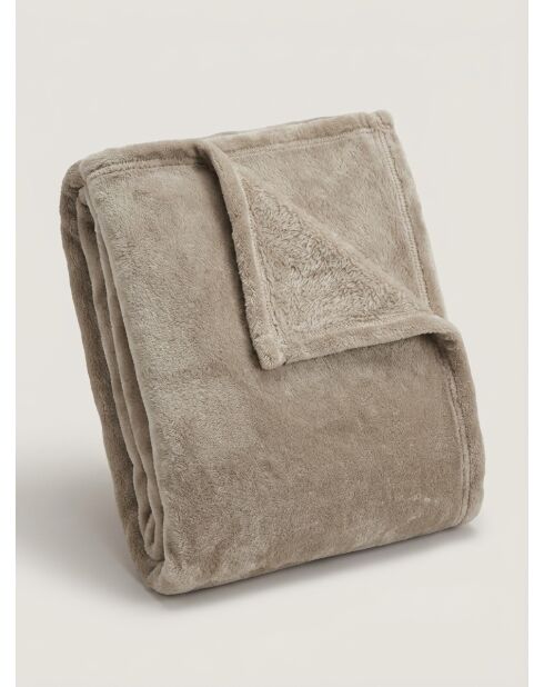 Flanella scozzese in terracotta liscia - 125x150cm