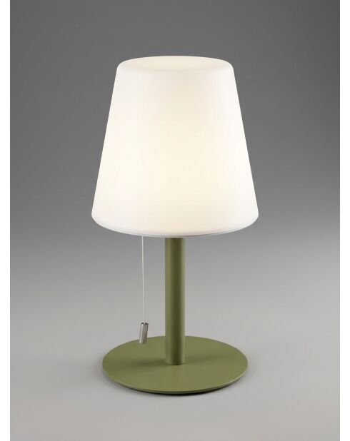 Lampe extérieur Zack vert olive - H. 30cm