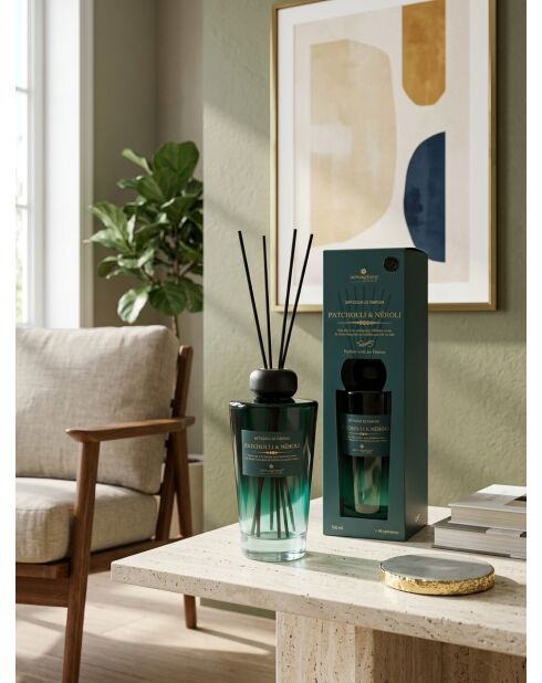 Diffuseur en verre bleu canard - 500ml