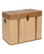 Lot de 3 Malle bambo Sylia marron