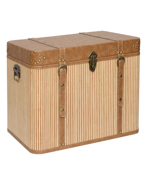 Lot de 3 Malle bambo Sylia marron