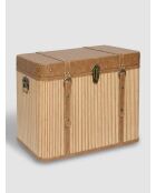Lot de 3 Malle bambo Sylia marron