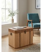 Lot de 3 Malle bambo Sylia marron