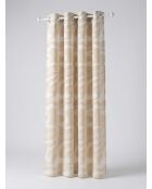 Set de 2 cortinas Jacq Madini de lino beige, 140 x 260 cm