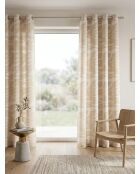 Set de 2 cortinas Jacq Madini de lino beige, 140 x 260 cm