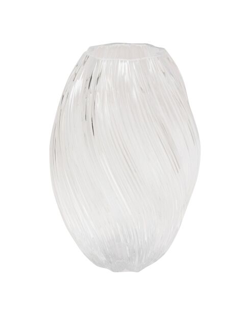 Vase en verre Valma transparent - H. 27cm