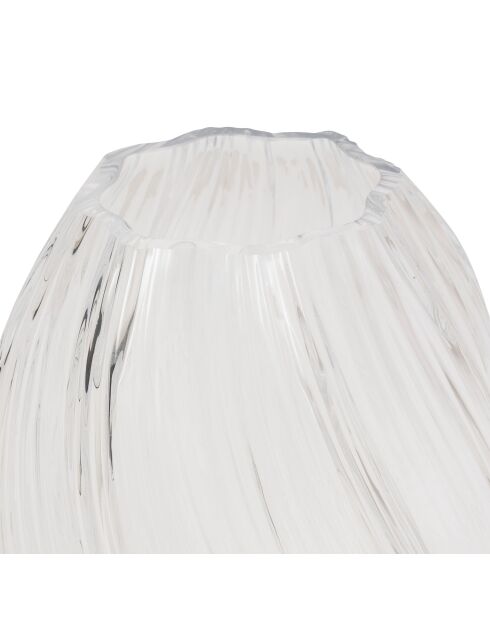 Vase en verre Valma transparent - H. 27cm