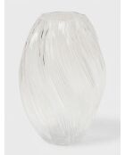 Vase en verre Valma transparent - H. 27cm
