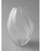 Vase en verre Valma transparent - H. 27cm