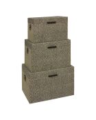 Lot de 3 Malle Reso gris