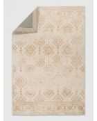 Ozel Schlaufenteppich aus Baumwolle, 120 x 170 cm, beige