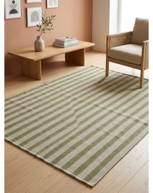Tapis groove Ray vert - 120x170cm
