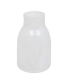 Vase en verre dola gris - H. 25cm