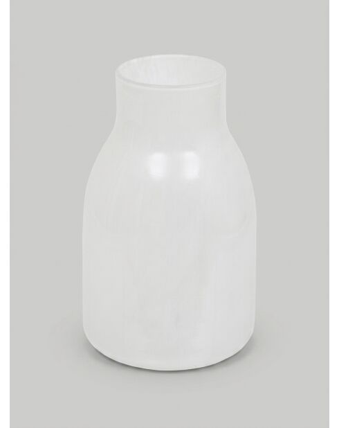 Vase en verre dola gris - H. 25cm