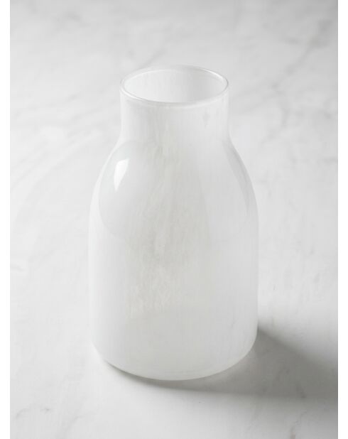 Vase en verre dola gris - H. 25cm