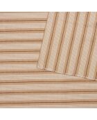 Alfombra Groove Ray de lino beige, 120 x 170 cm