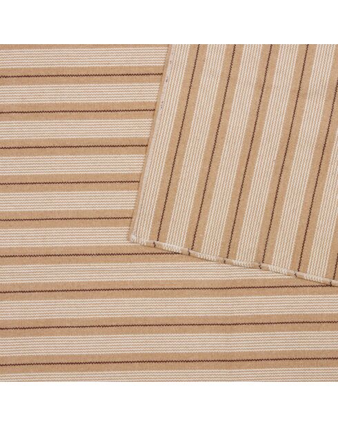 Tapis groove Ray beige lin - 120x170cm