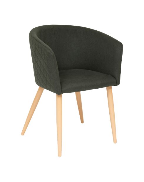 Sillón de comedor Marlo verde cedro/haya