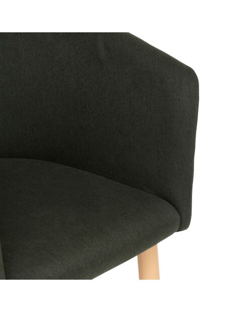 Sillón de comedor Marlo verde cedro/haya