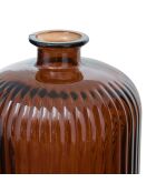 Vase en verre recyclé Luz ambre - H. 23cm