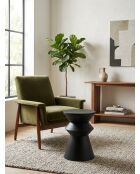 Table café totem Sohan noire