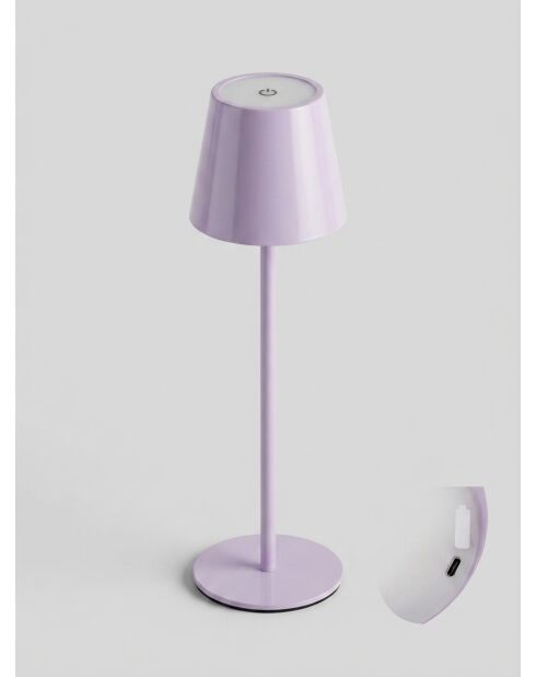 Lampe extérieur Cody lilas - H. 36cm