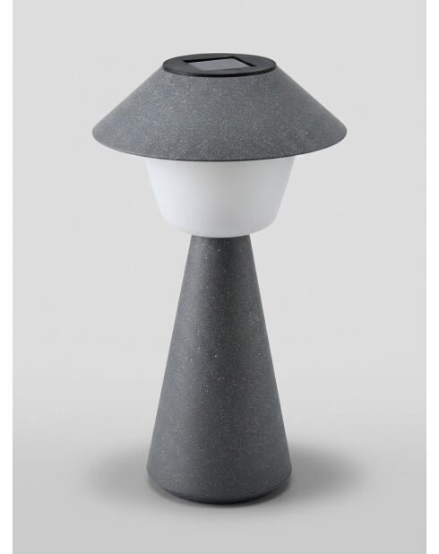 Luminaire extérieur sol Damon bleu gris - H. 31cm