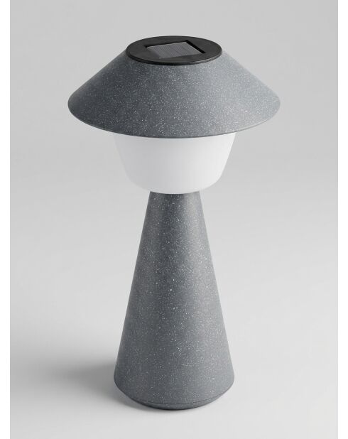 Luminaire extérieur sol Damon bleu gris - H. 31cm