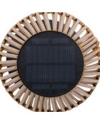 Lámpara de exterior Kesy negro/madera - H. 30 cm