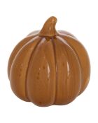 Déco à poser Citrouille automne terre d'ombre - D. 10,5cm