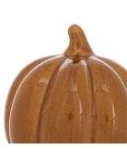 Déco à poser Citrouille automne terre d'ombre - D. 10,5cm