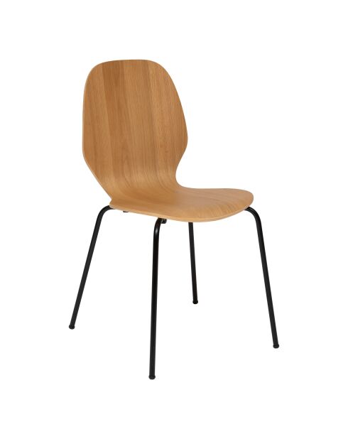 Chaise Ouro chene naturel/noir