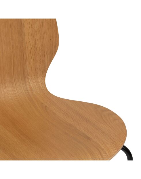 Chaise Ouro chene naturel/noir