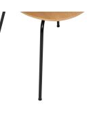 Sedia Ouro rovere naturale/nero