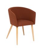 Silla de comedor Marlo en ámbar/haya