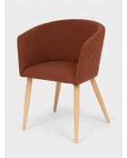 Silla de comedor Marlo en ámbar/haya