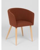 Silla de comedor Marlo en ámbar/haya