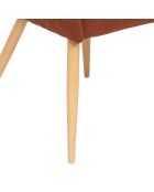 Silla de comedor Marlo en ámbar/haya