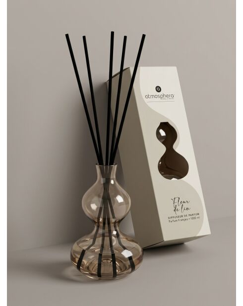 Diffuseur en verre Hanae Fleur de Lin blanc - 1000ml