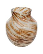 Vase tache Torsade multicolore - H. 19cm