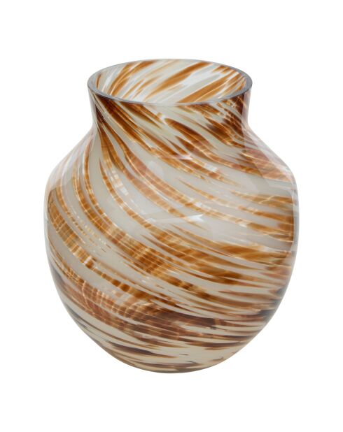 Vase tache Torsade multicolore - H. 19cm