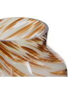 Vase tache Torsade multicolore - H. 19cm