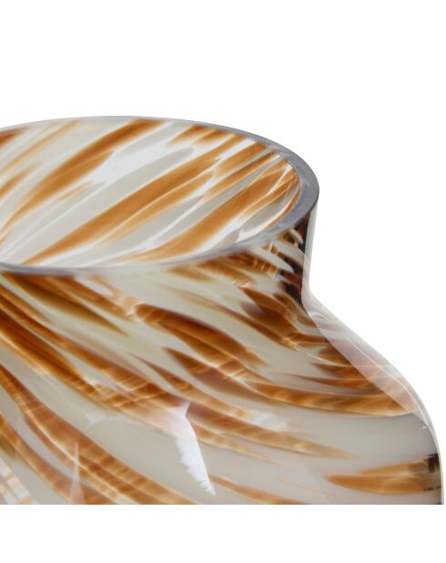 Vase tache Torsade multicolore - H. 19cm